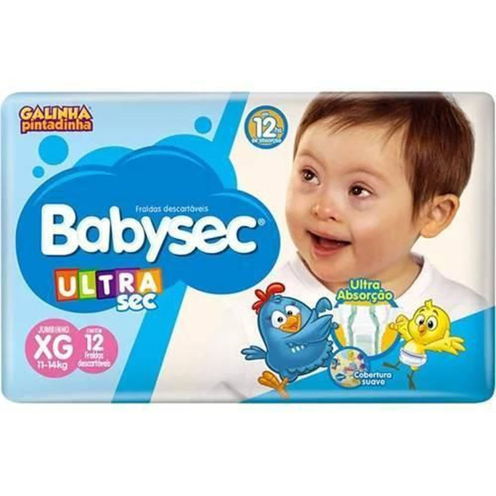 Fralda 20 Unidades XG Babysec UltraSec Proteção 12h