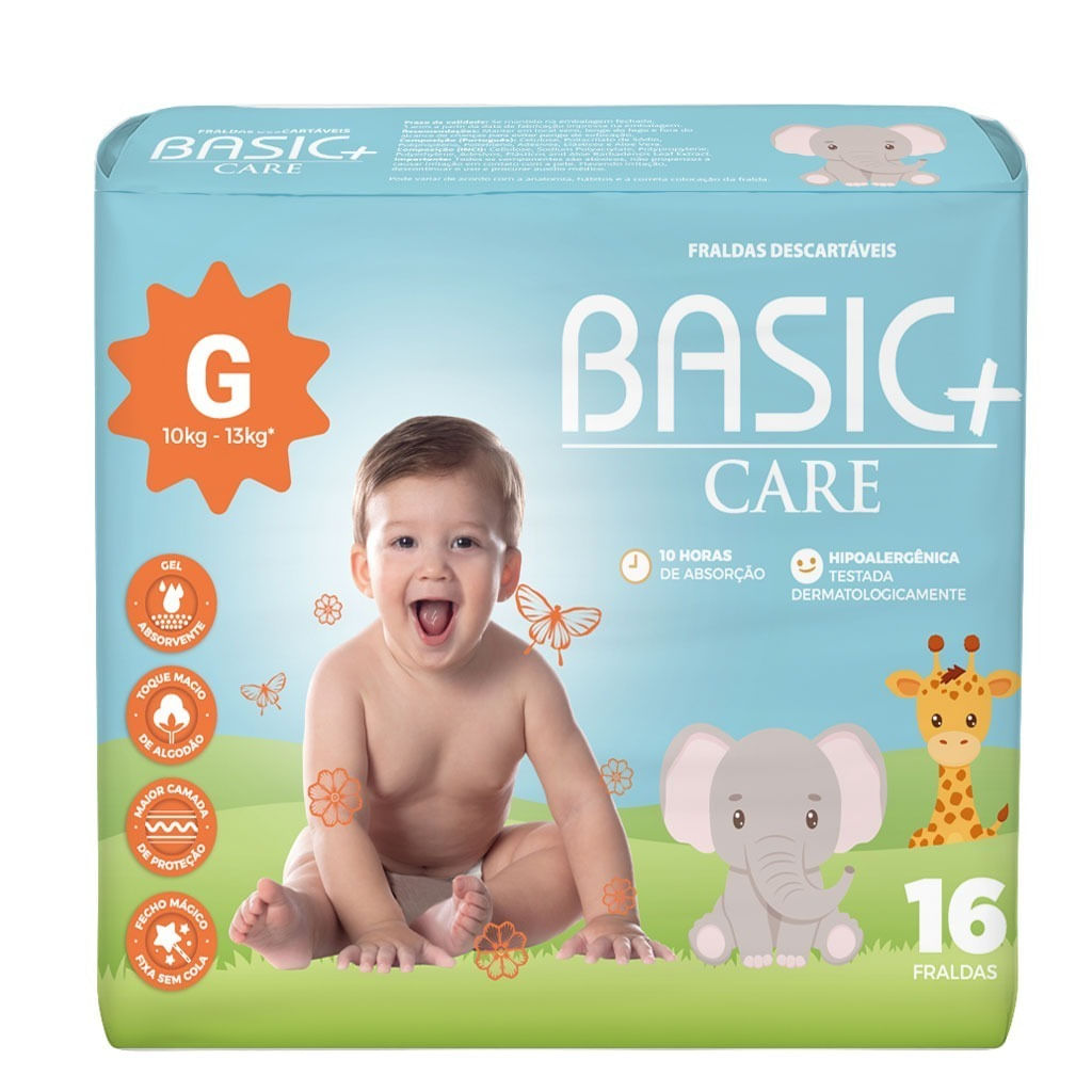 Fralda Descartável 16 Unidades G Pampers 10h de Proteção