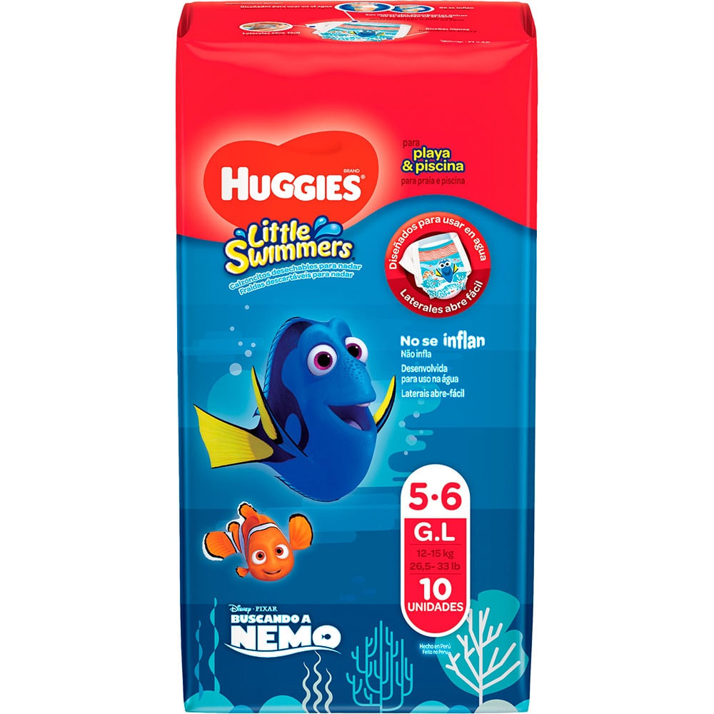 Fralda para Piscina 10 Unidades G Huggies Little Swimmers À Prova D'Água