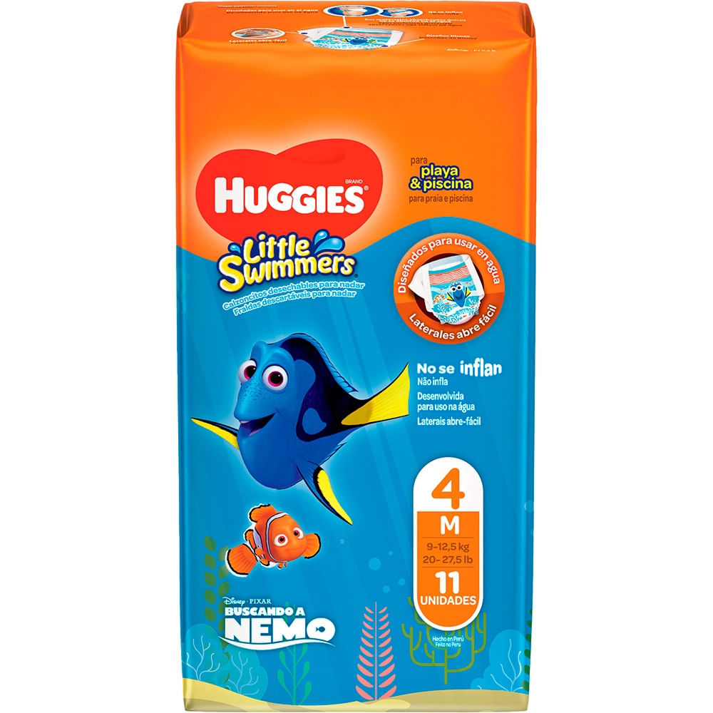 Fralda Descartável para Mar e Piscina Huggies Little Swimmers M 11un