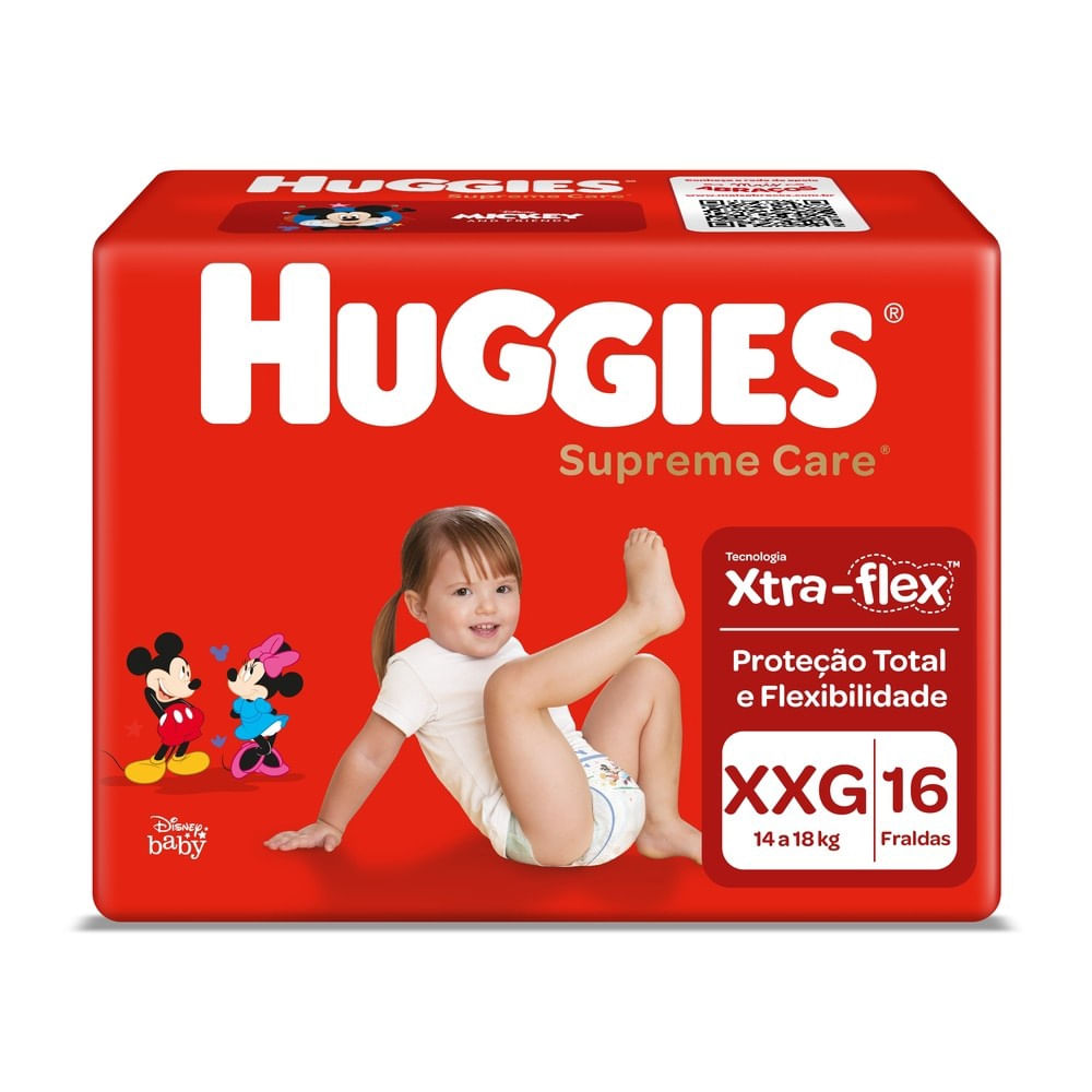 Fralda Descartável Supreme Care Huggies XXG 16un